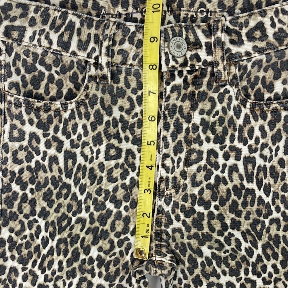 AMERICAN Eagle Leopard Print High-Rise Jegging 0 - Picture 9 of 13
